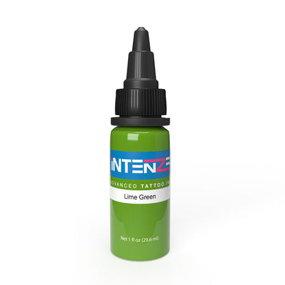 Intenze Tattoo Ink - Lime Green - Pick Size - Monster Steel