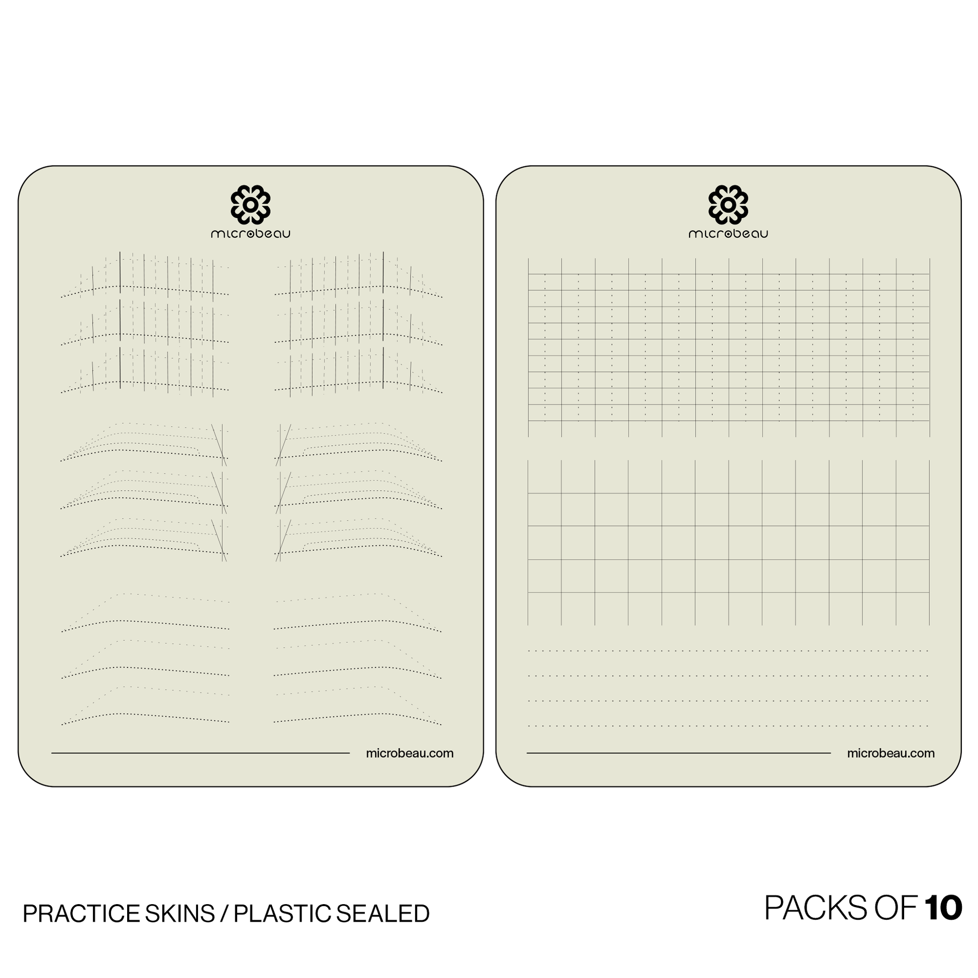 Microbeau Practice Skins - Monster Steel