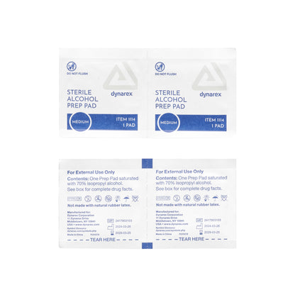 Alcohol Prep Pads Box - Medium - Price Per Box of 100 - Monster Steel