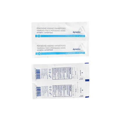 Dynarex Povidone-Iodine Swabsticks - Box of 50 - Monster Steel