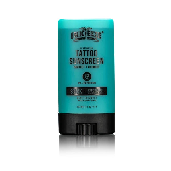 INK-EEZE Hi-Definition Tattoo Sunscreen Stick SPF 50 — 0.5oz - Monster Steel