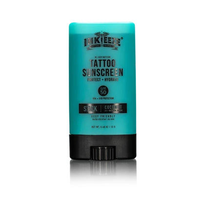 INK-EEZE Hi-Definition Tattoo Sunscreen Stick SPF 50 — 0.5oz - Monster Steel