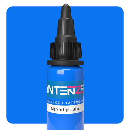 Intenze Tattoo Ink - Mario's Light Blue - Pick Size - Monster Steel
