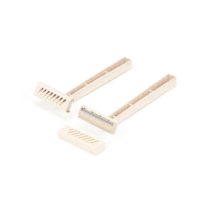 Saferly Stainless Steel Biodegradable Skin Prep Razors — Box of 100 - Painful Pleasures