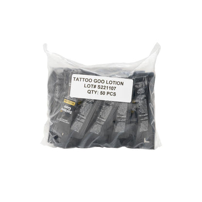 Case of 50 of Tattoo Goo Lotion Pillow Pack - 4mL - Monster Steel