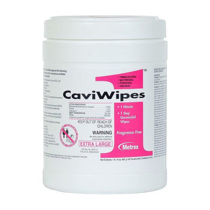 CaviWipes1 - One Tub of 6 x 6.75" CaviCide Surface Disinfectant Wipes 160 Count - Painful Pleasures