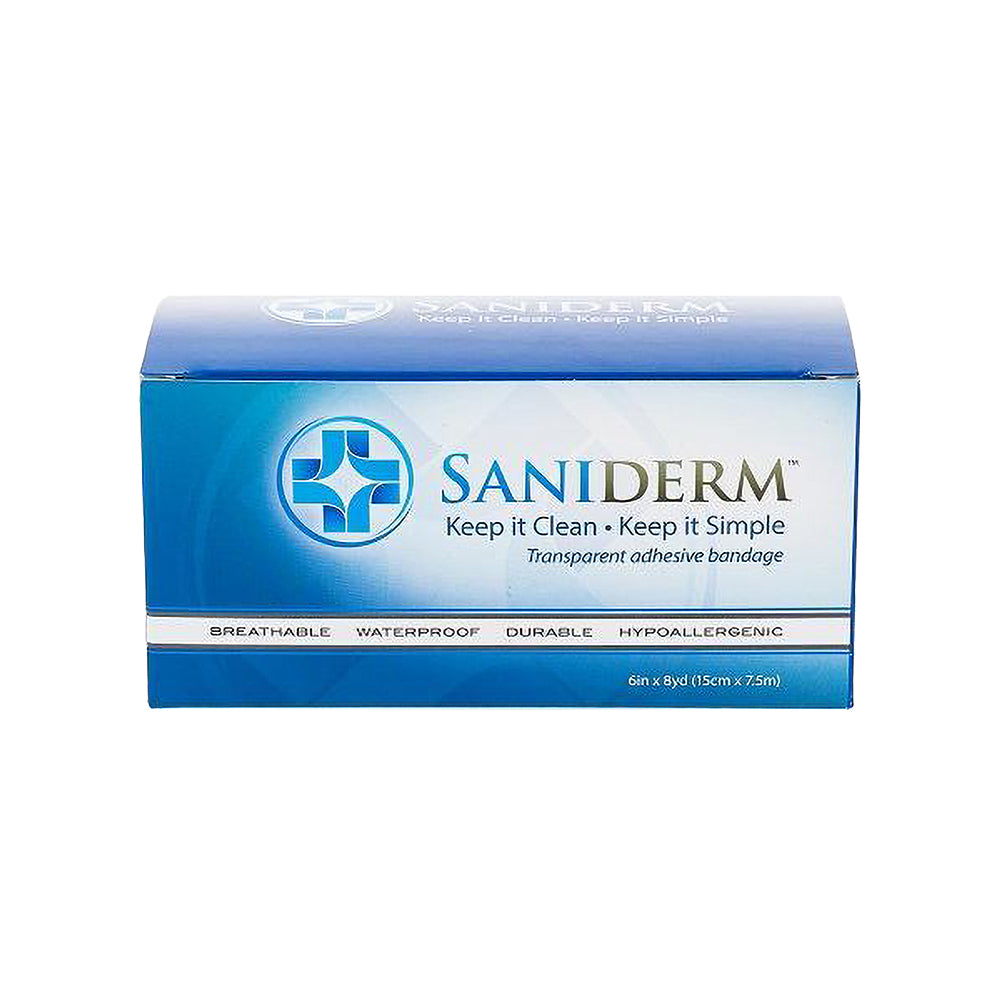Saniderm Transparent Adhesive Bandage - 6in x 8 yard Roll
