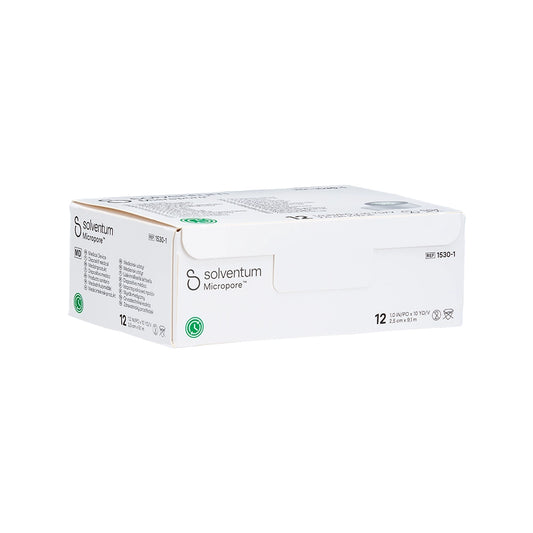 Single or Case of 1"-Wide Roll of 3M Micropore Medical Paper Tape Case of 12