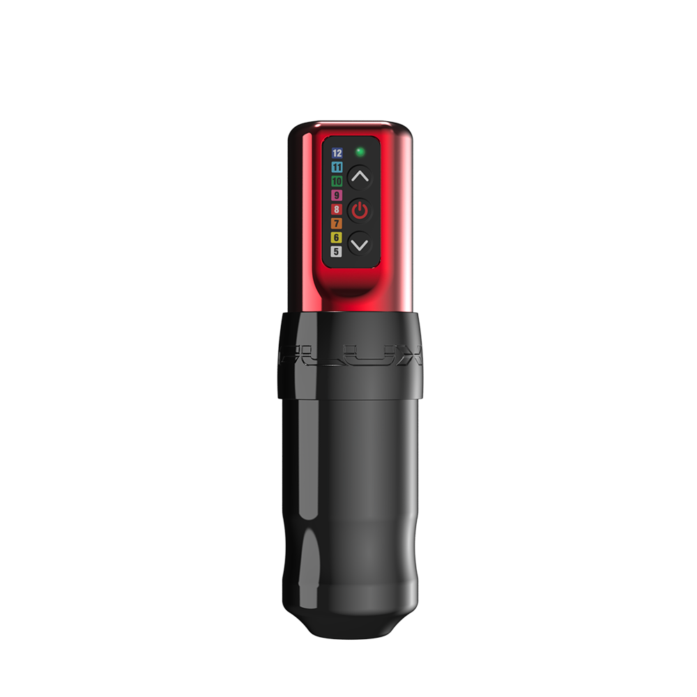 Special Edition Flux Tattoo Machine — Pick Color Crimson Blackout 1 PowerBolt