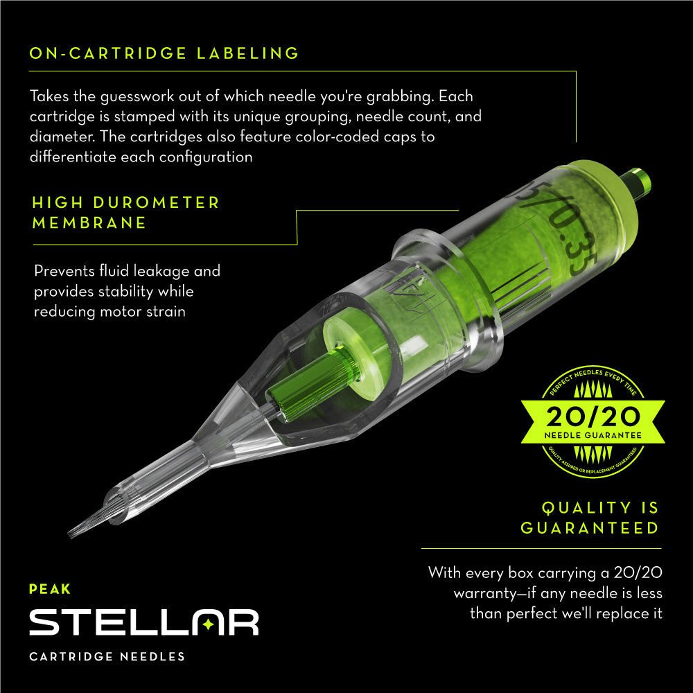 Peak Stellar Needle Cartridges — Sample Pack - Monster Steel
