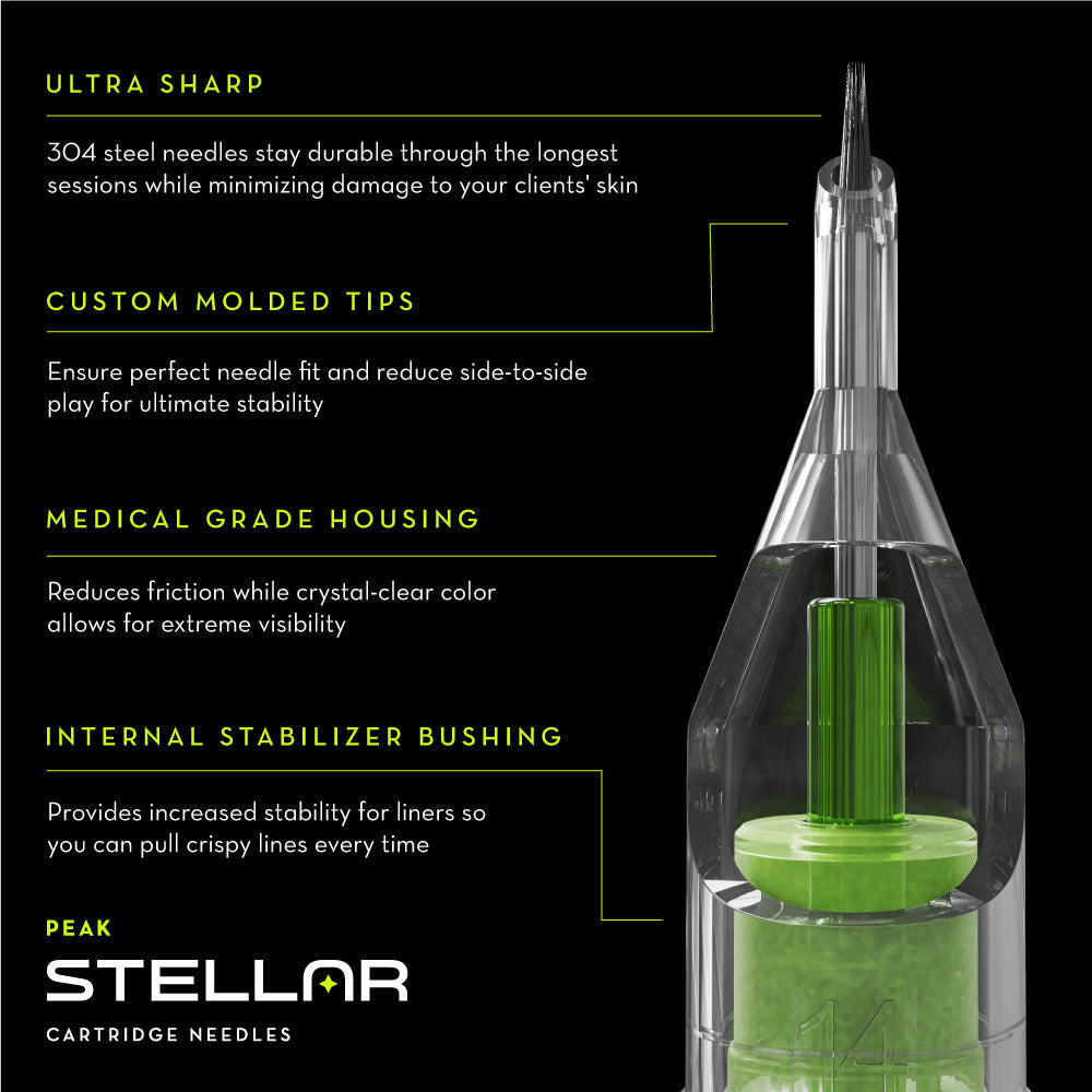 Peak Stellar Needle Cartridges — Sample Pack - Monster Steel