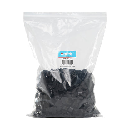 Saferly Heart Ink Caps — Bag of 500 — Pick Color and Size - Monster Steel