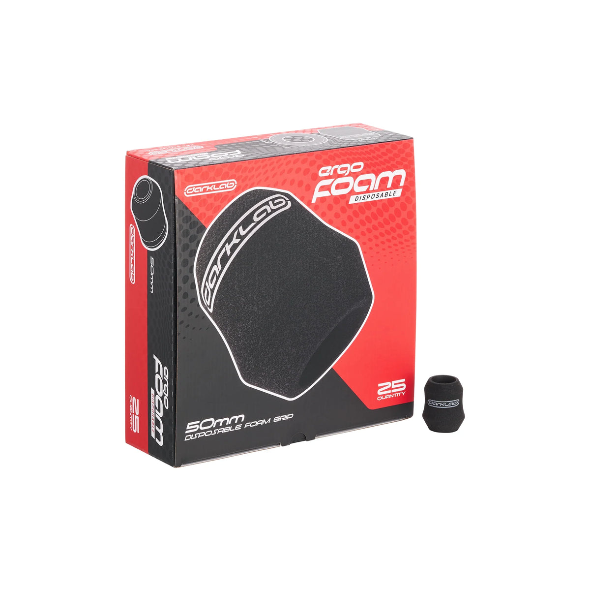 Darklab Ergo Disposable Foam Grip Covers - Black - Monster Steel