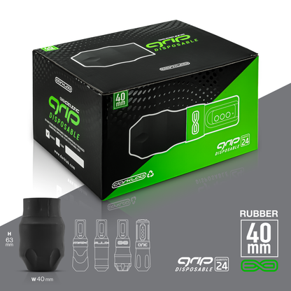 Wide 40mm Disposable Rubber Grip - Box of 24 - Monster Steel