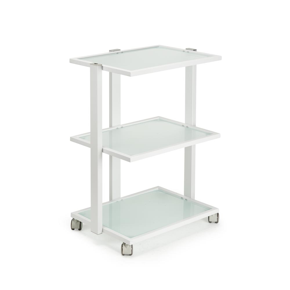 Fellowship Rolling Cart — White - Monster Steel