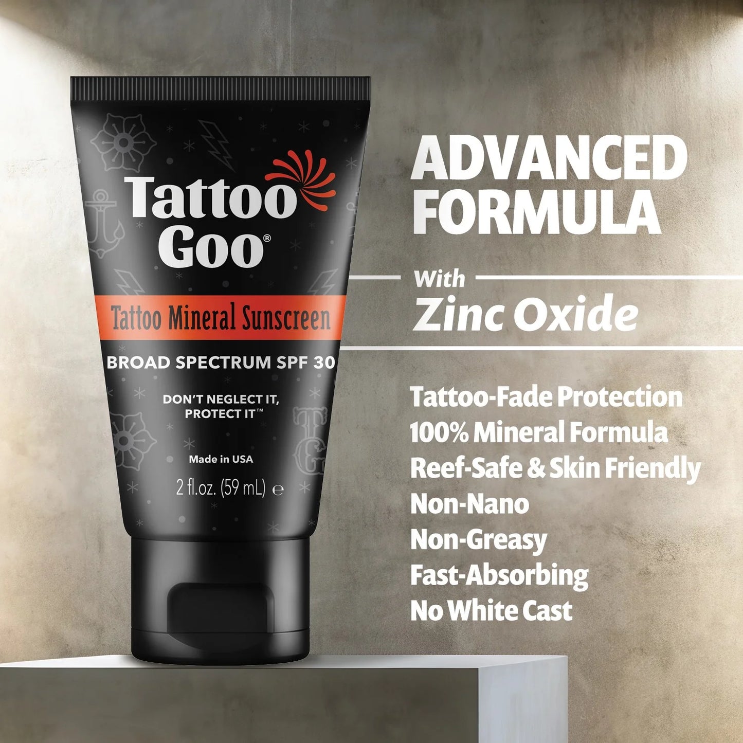 Tattoo Goo Mineral Sunscreen — SPF 30