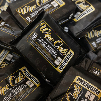 Wipe Outz™ Advanced Cleansing Tattoo Towels — Black — 10 Pack - Monster Steel