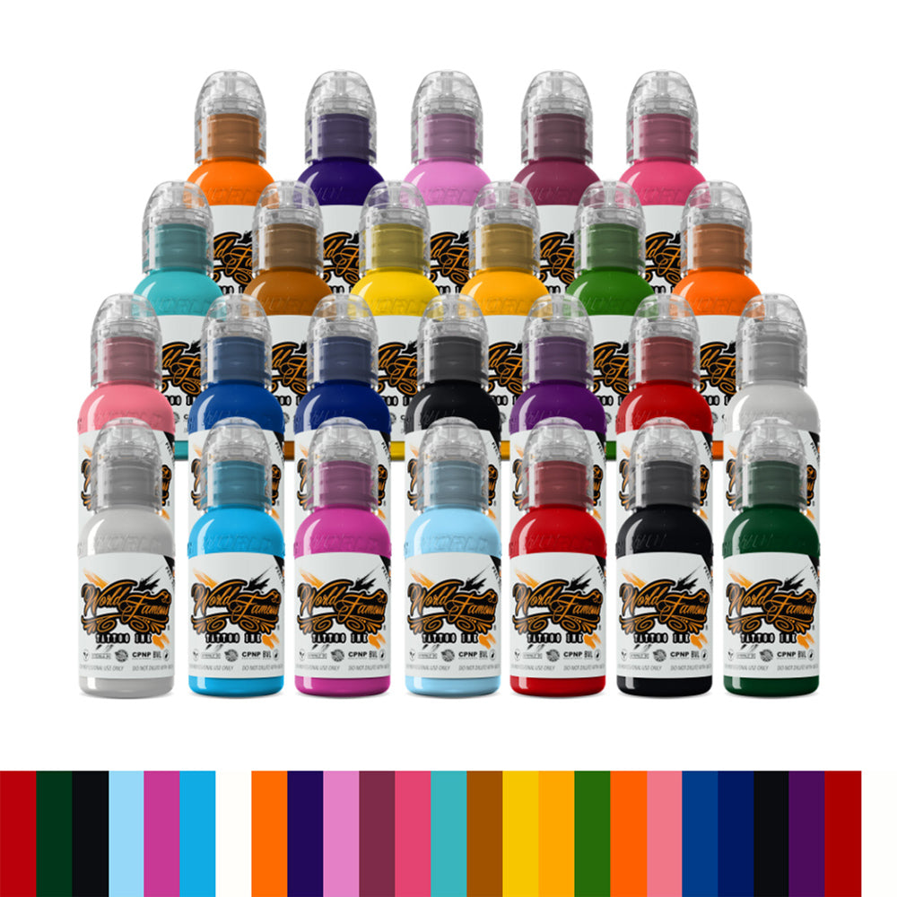 World Famous 25 color 1oz bottle set