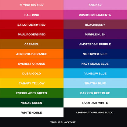 World Famous 25 color bottle set — 1oz - Monster Steel