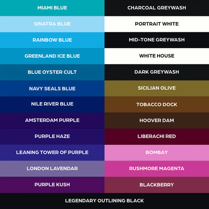 50 color Set — World Famous — 1oz - Monster Steel