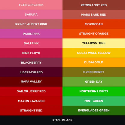 50 color Set — World Famous — 1oz
