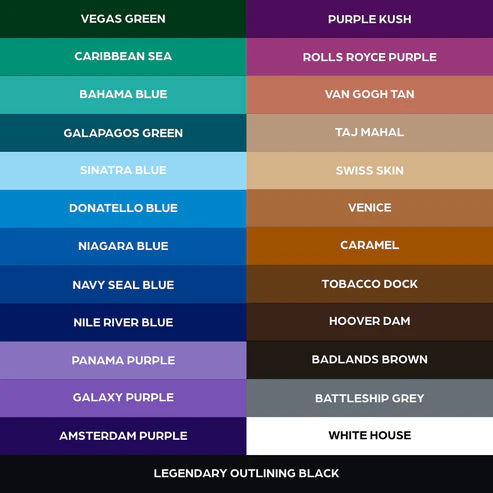 50 color Set — World Famous — 1oz