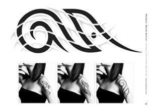 Professional Series # 6 Tattoo Book of Deltoid Tribals - Monster Steel