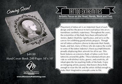 Tattoo Extremities: Artistic Focus on the Head, Hands, Neck and Feet - Book - Monster Steel