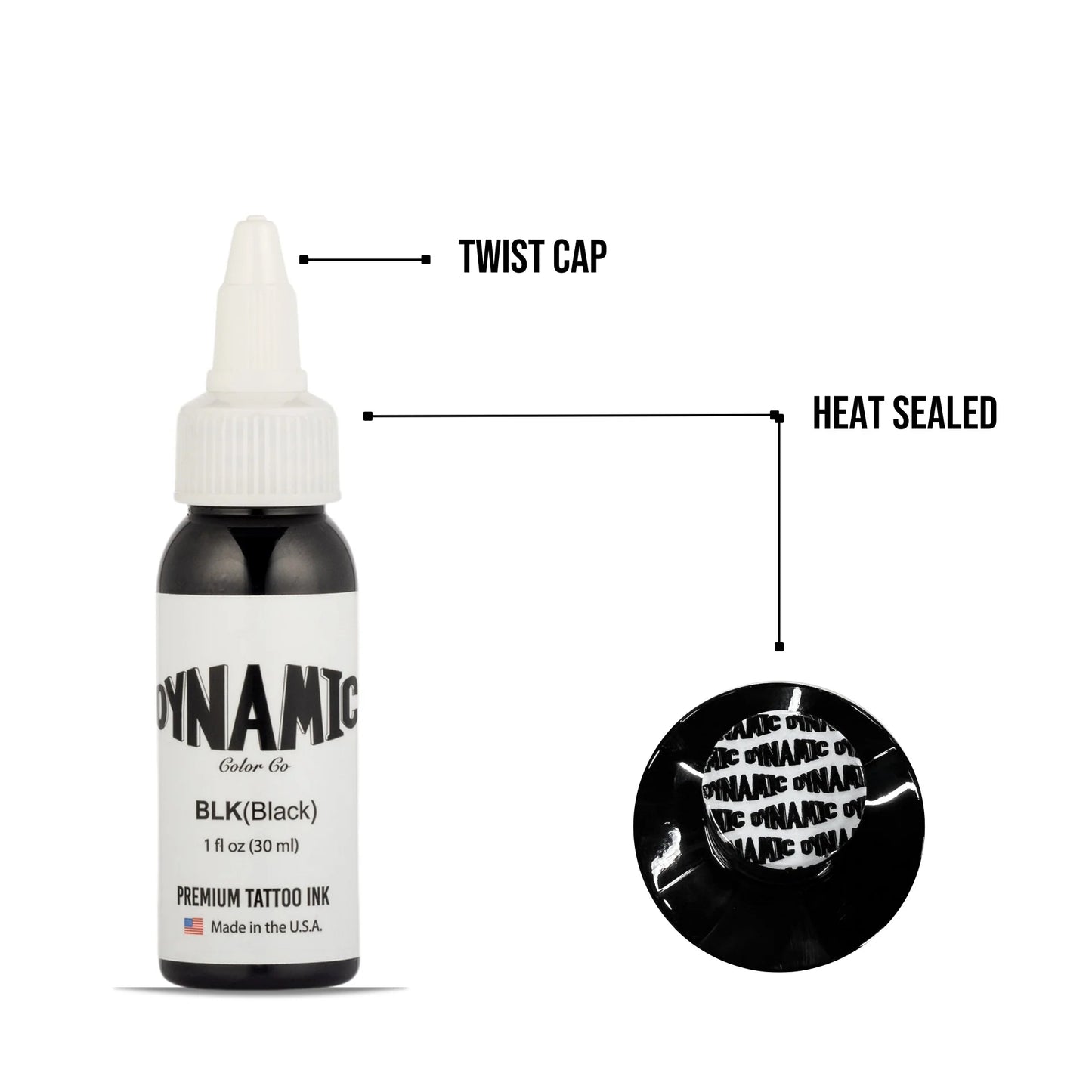 Dynamic Tattoo Ink Black 1 oz - 4