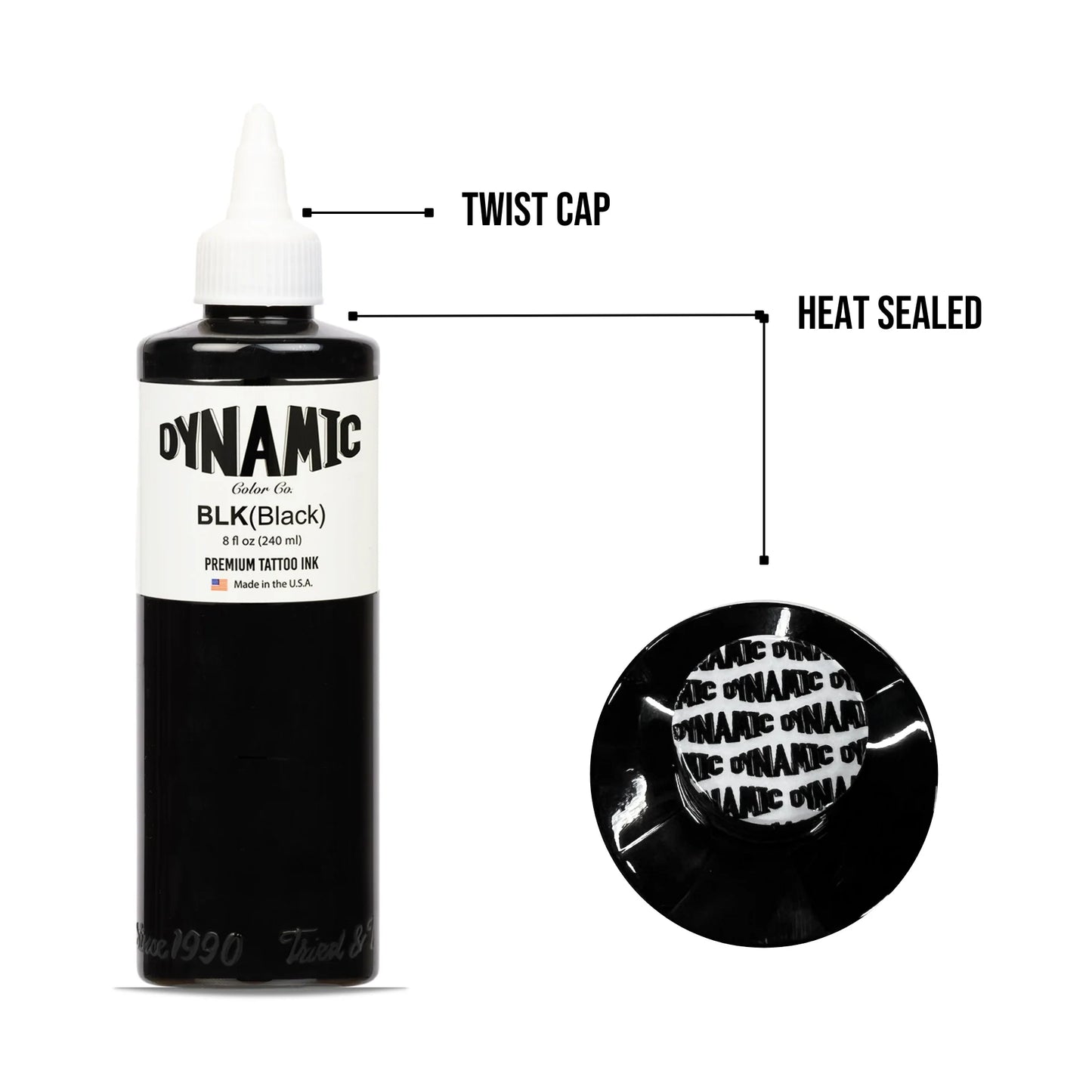 Dynamic Tattoo Ink Black 8oz - 4