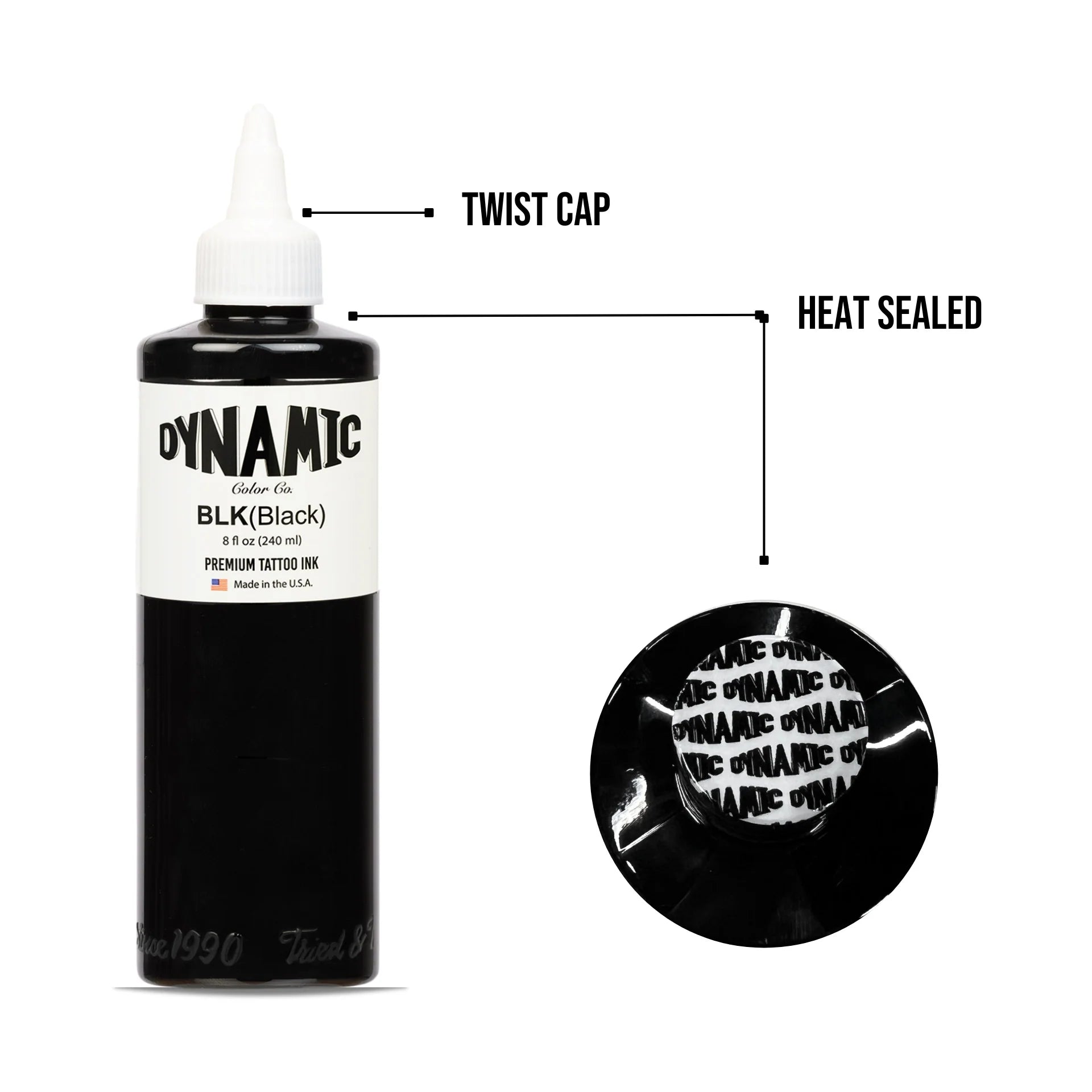 Dynamic Tattoo Ink Black 8oz - 4
