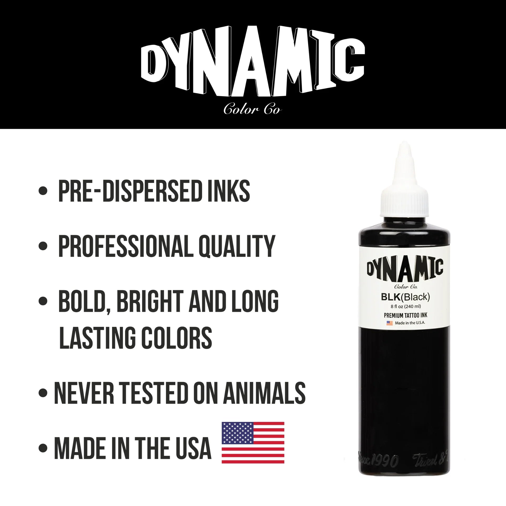 Dynamic Tattoo Ink Black 8oz - 5