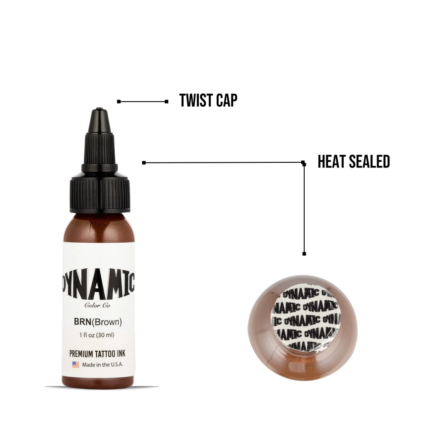 Dynamic Tattoo Ink Brown 1 oz - 4