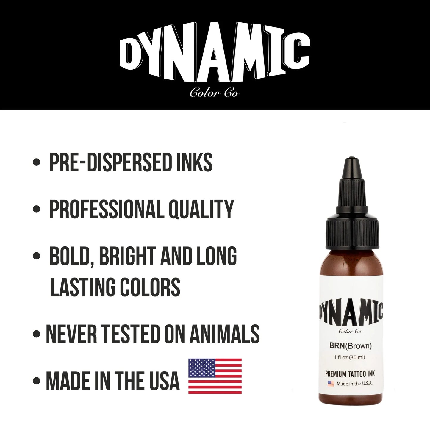 Dynamic Tattoo Ink Brown 1 oz - 5