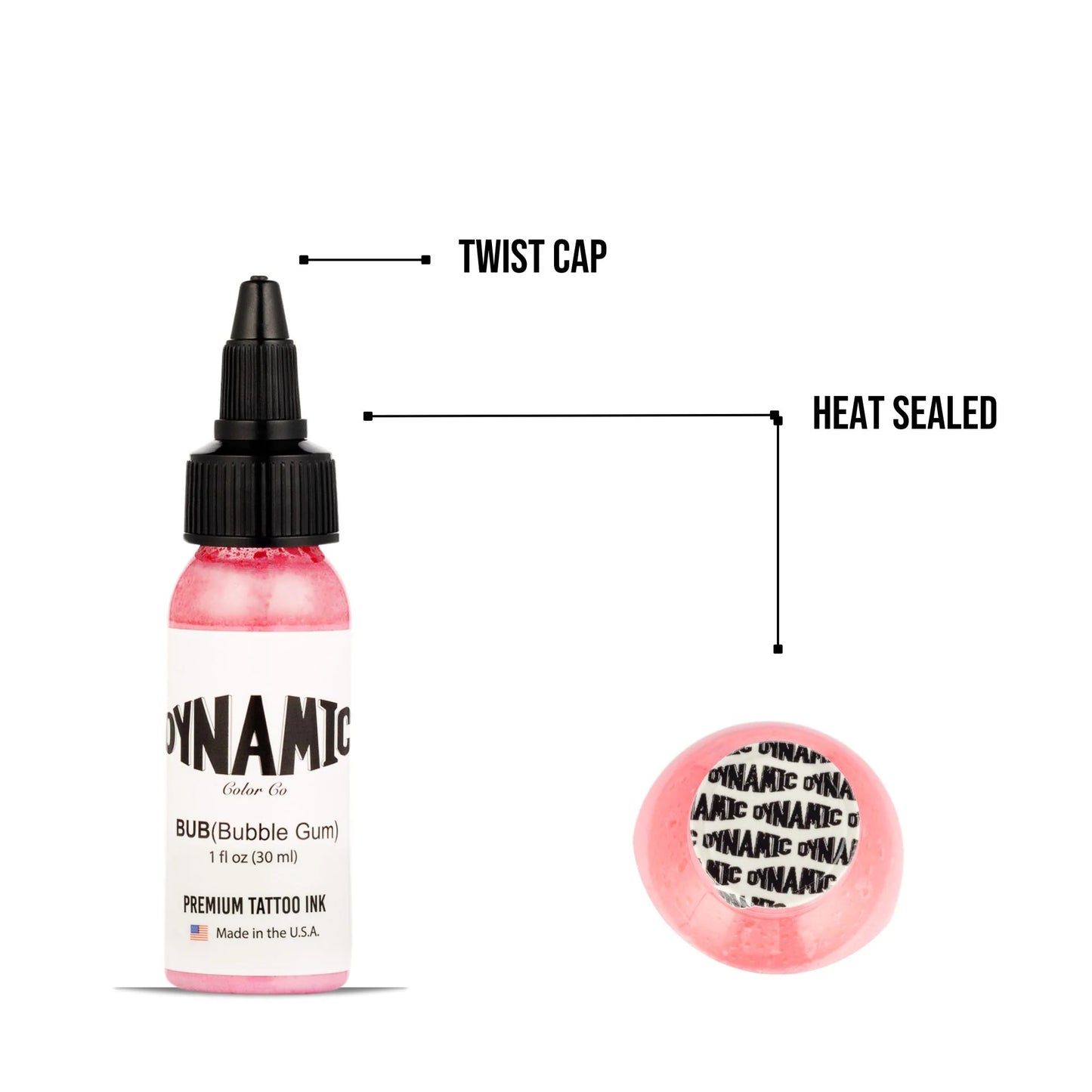 Dynamic Tattoo Ink Bubble Gum Tattoo 1 oz - 4