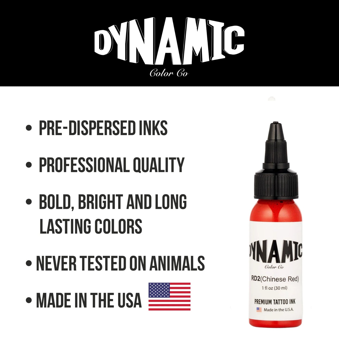 Dynamic Tattoo Ink Chinese Red 1oz - 5