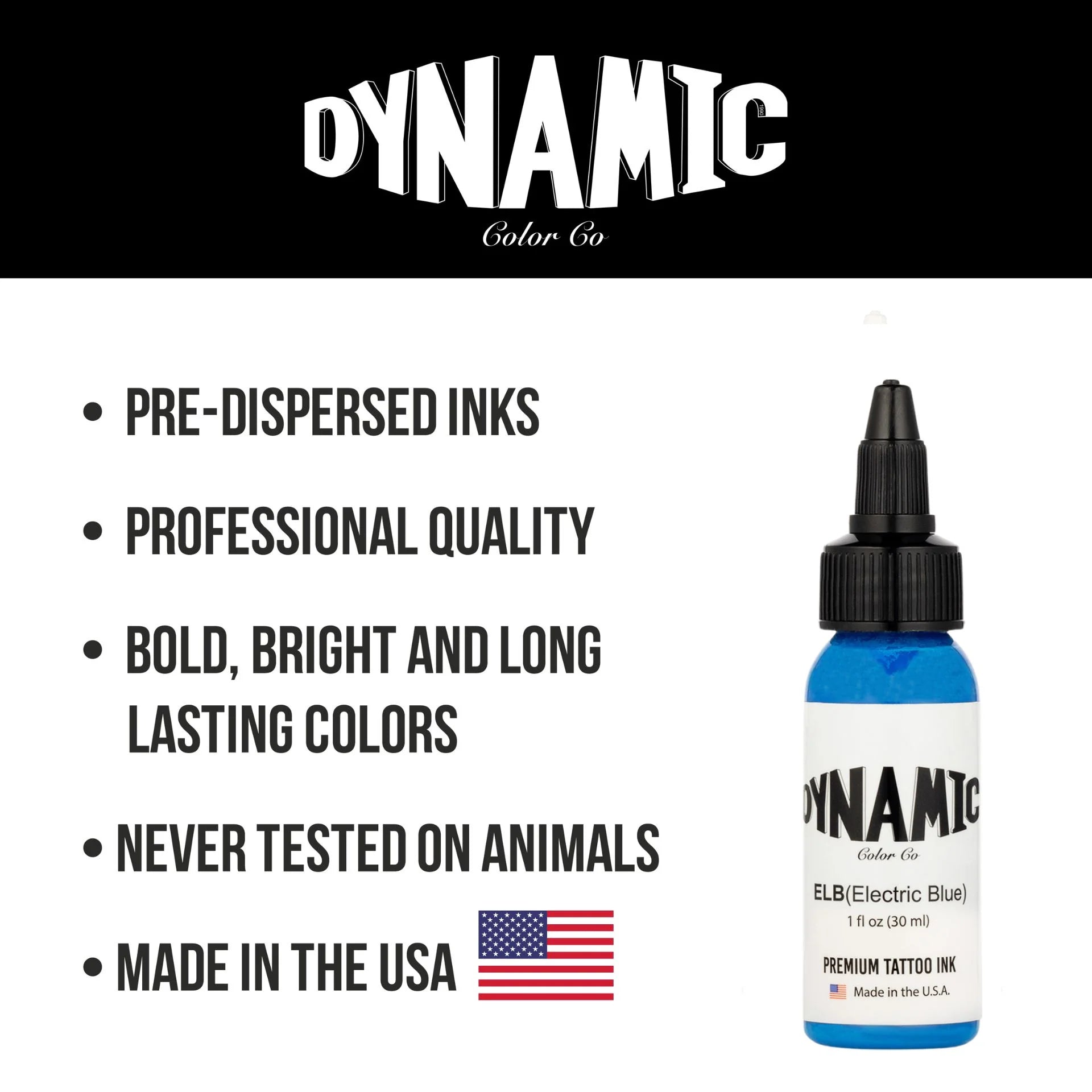 Dynamic Tattoo Ink Electric Blue 1 oz - 5