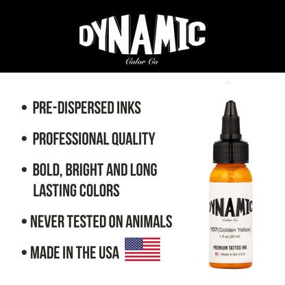 Dynamic Tattoo Ink Golden Yellow 1 oz - 5
