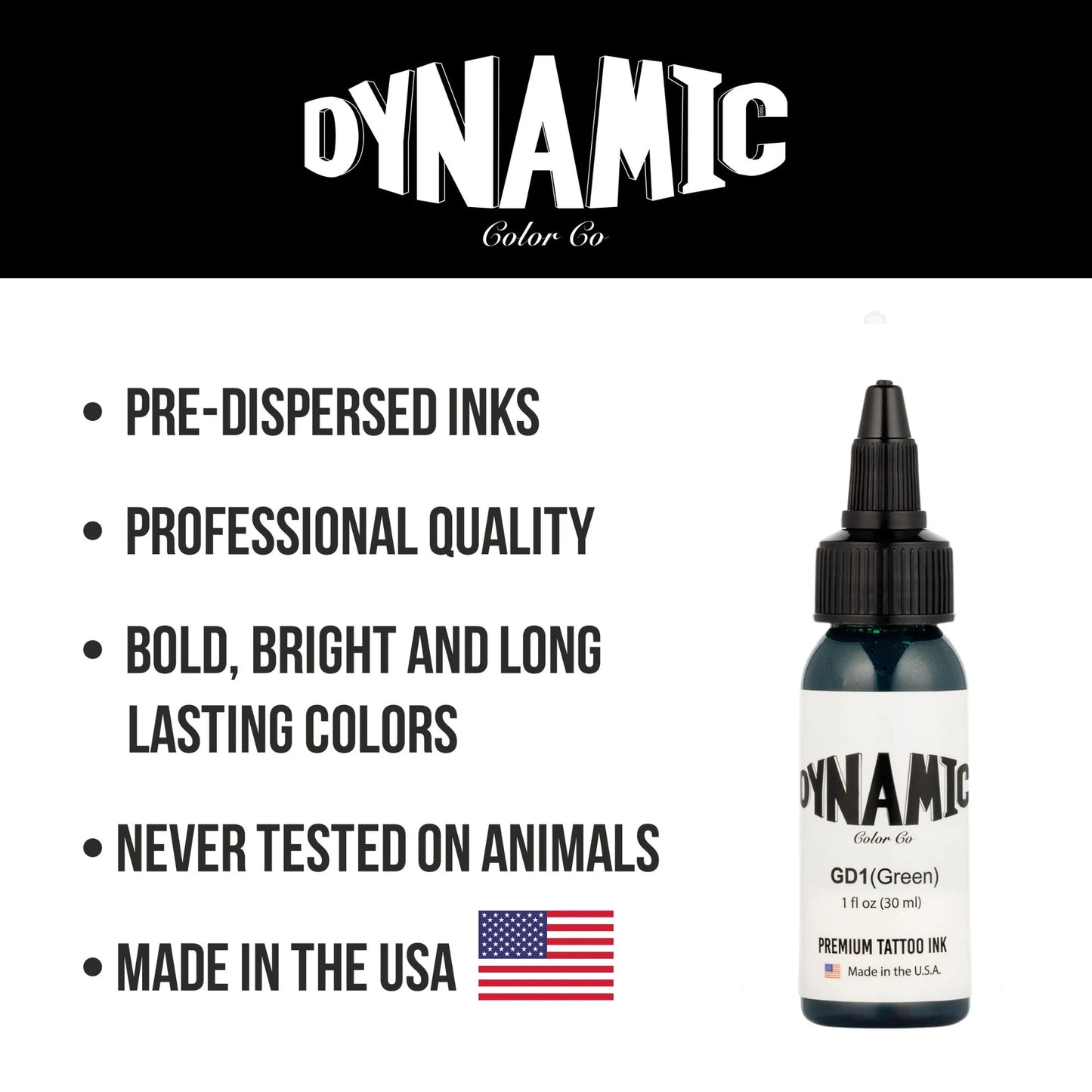 Dynamic Tattoo Ink Green 1 oz - 5