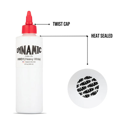 Dynamic Tattoo Ink Heavy White 8 oz - 4