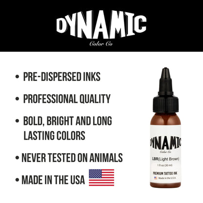 Dynamic Tattoo Ink Light Brown 1 oz - 5