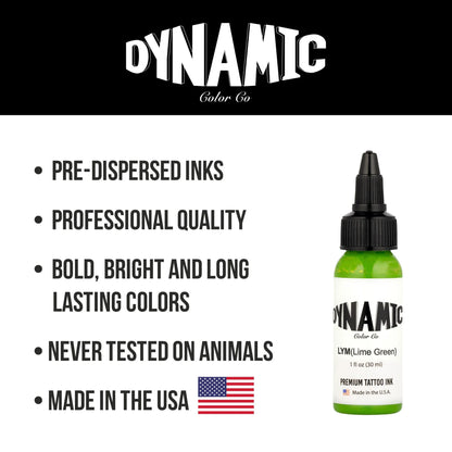 Dynamic Tattoo Ink Lime Green 1 oz - 5