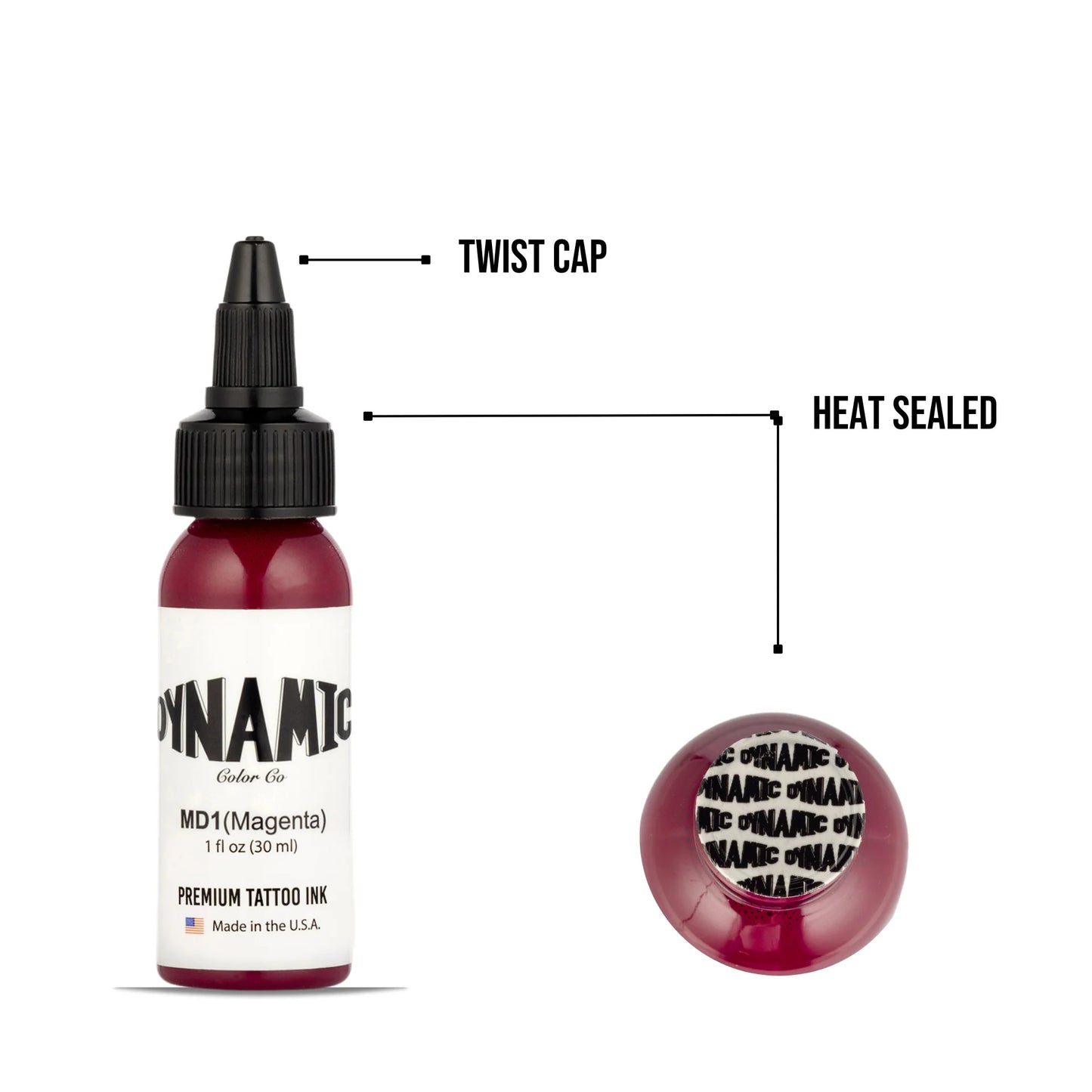 Dynamic Tattoo Ink Magenta 1 oz - 4
