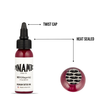 Dynamic Tattoo Ink Magenta 1 oz - 4
