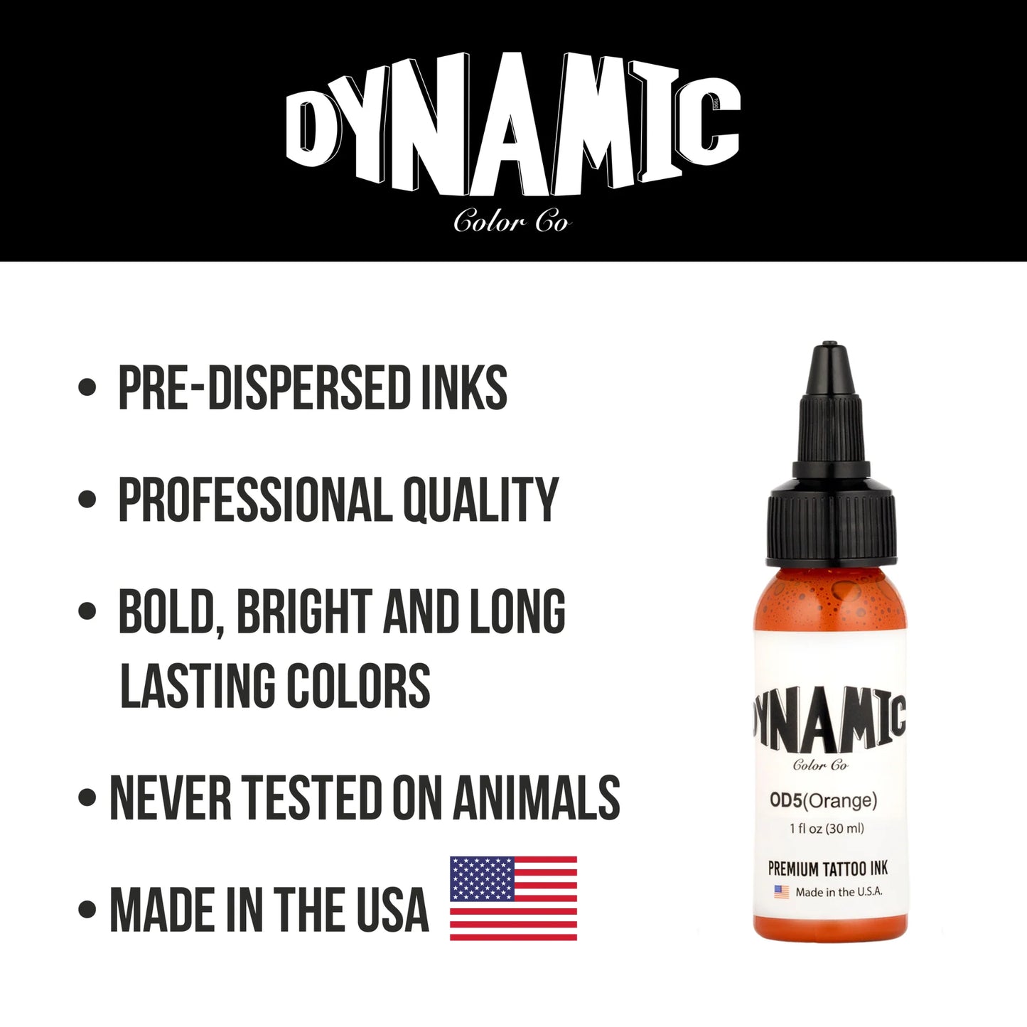 Dynamic Ink Tattoo Orange 1 oz - 5