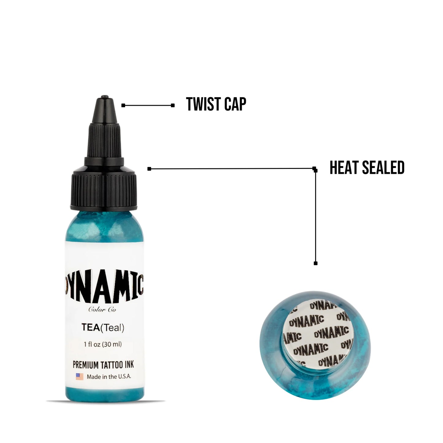 Dynamic Tattoo Ink Teal 1 oz - 4