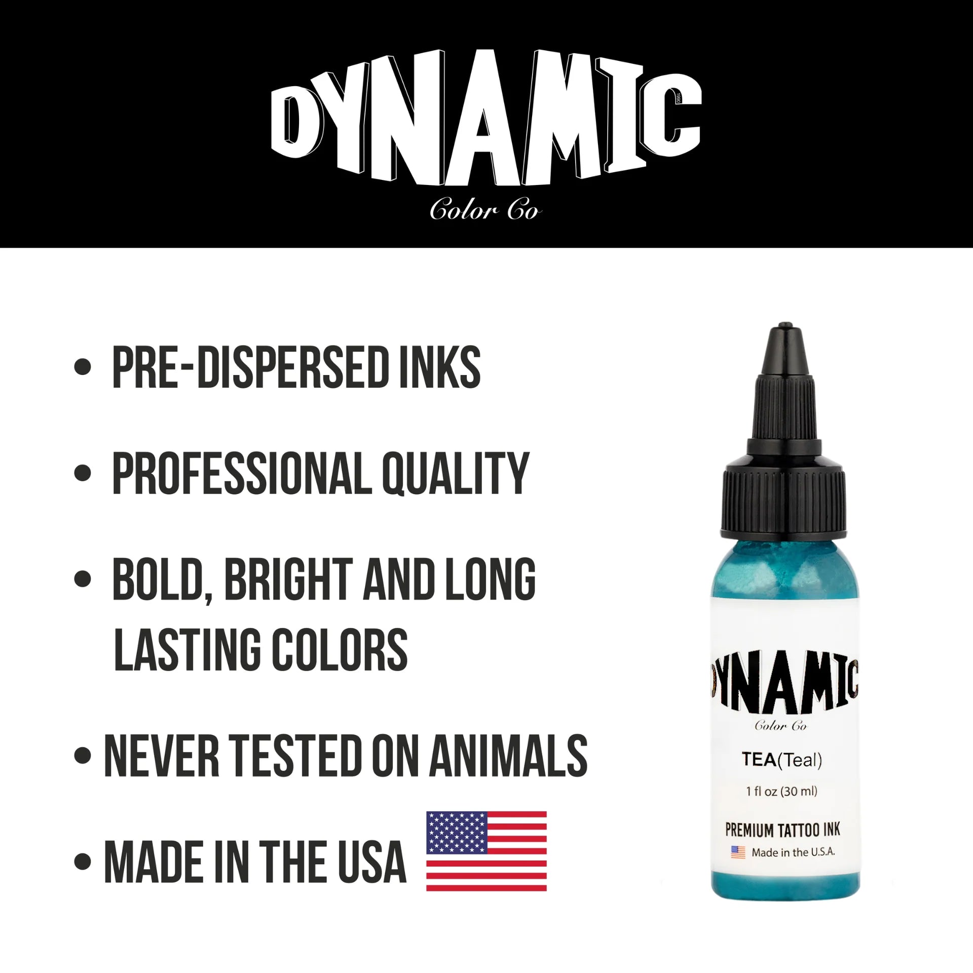 Dynamic Tattoo Ink Teal 1 oz - 5