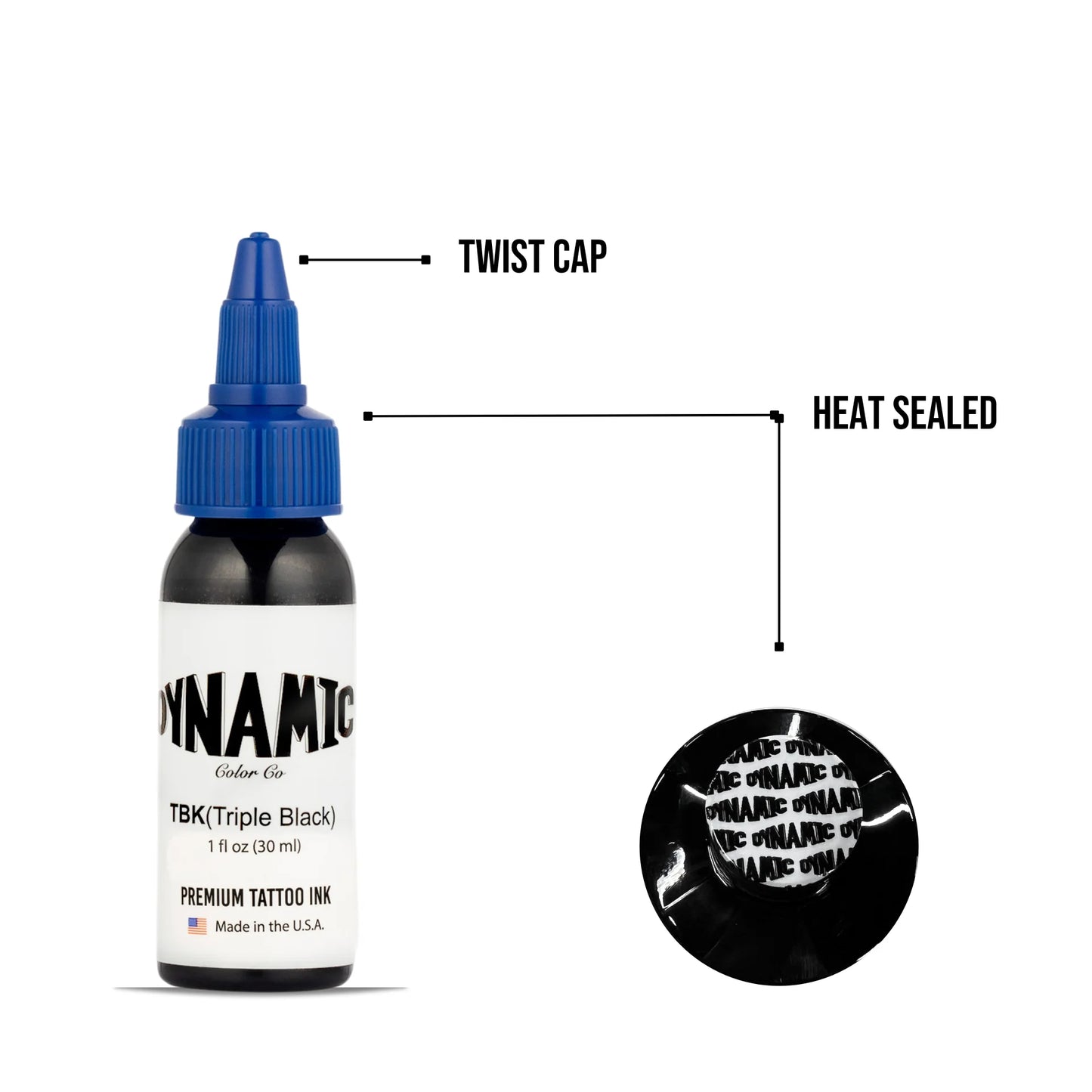 Dynamic Tattoo Ink Triple Black 1 oz - 4