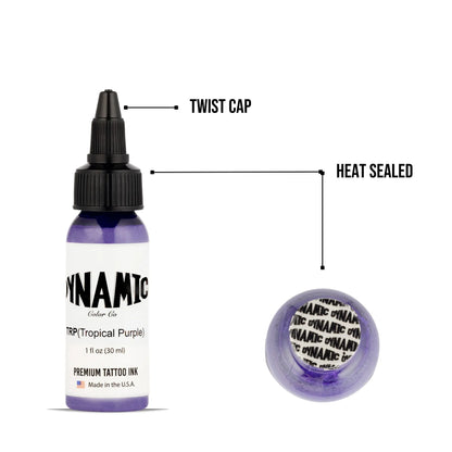 Dynamic Tattoo Ink Tropical Purple 1 oz - 4