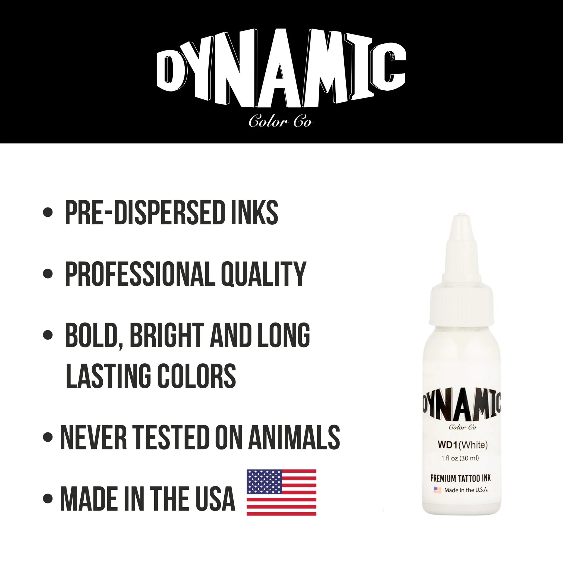 Dynamic Tattoo Ink White 1 oz - 5